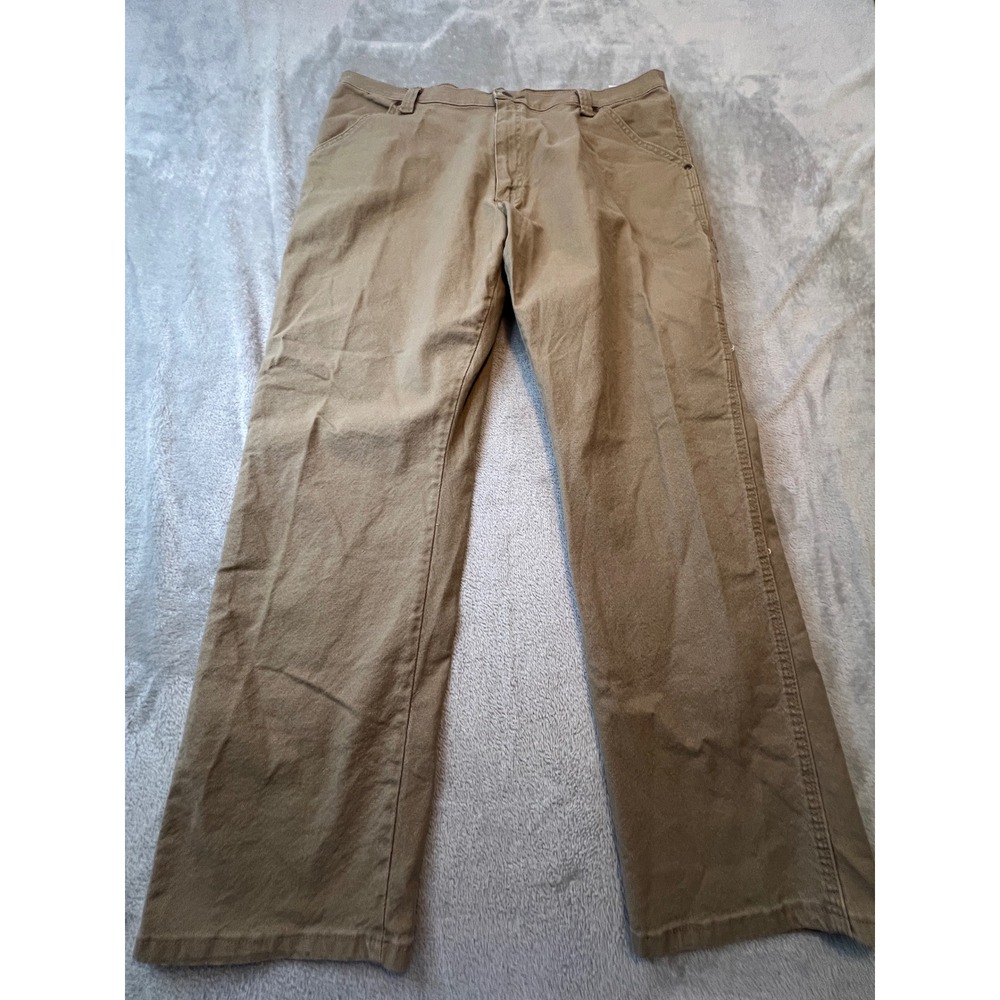 Wrangler Mens Pants 38x30 Khaki Tan Workwear 1094LXWCK  Regular Fit‎ Carpenter